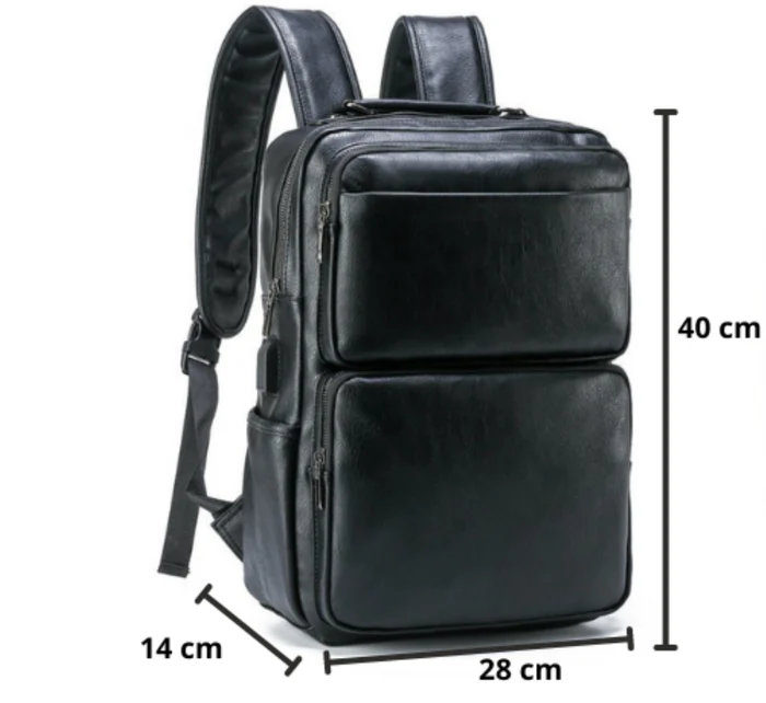 Mochila Masculina em Couro Genuino