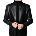Jaqueta Masculina de Couro Genuino - Valentino Dourado